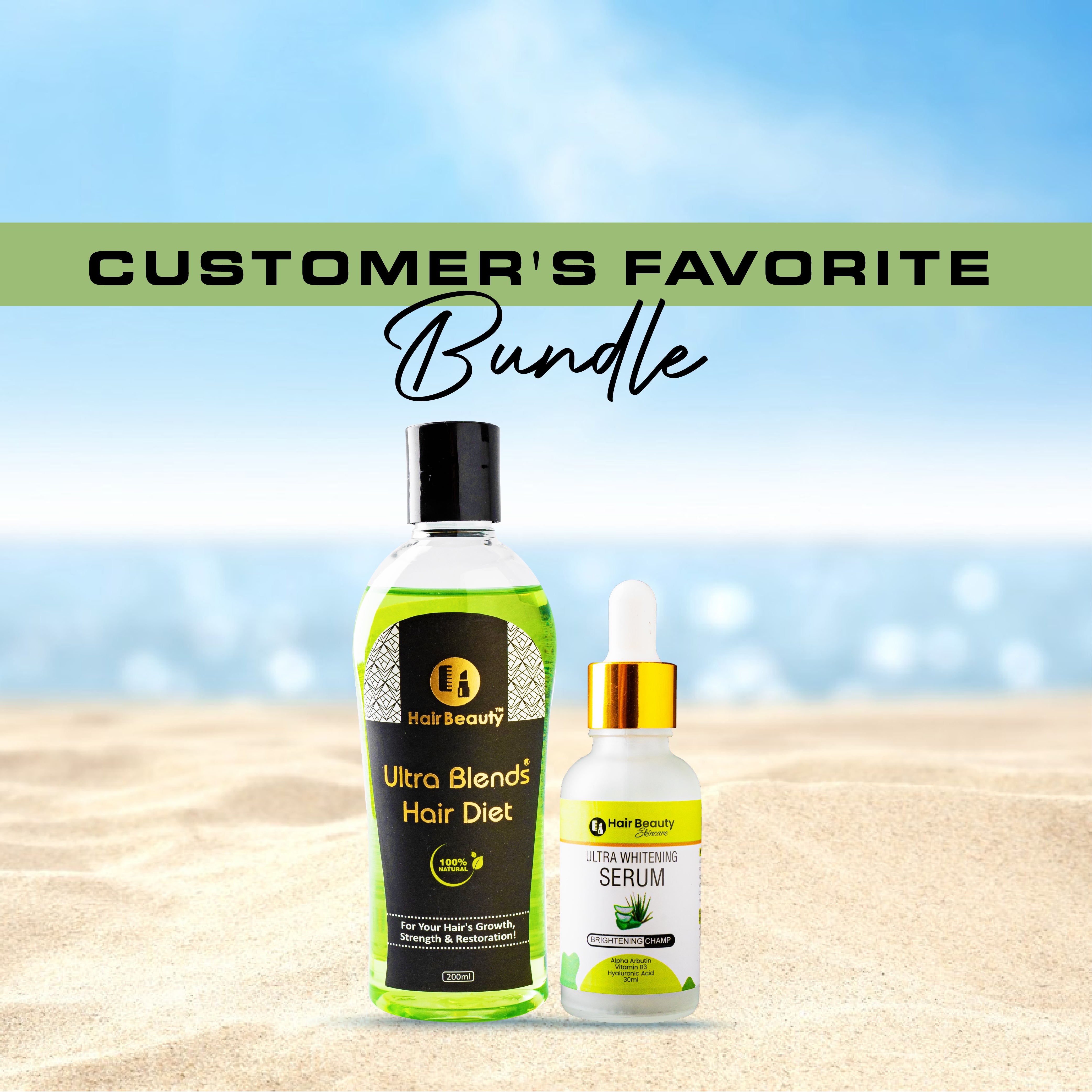 Customer's Favorite Bundle | Hair Diet + Whitening Serum