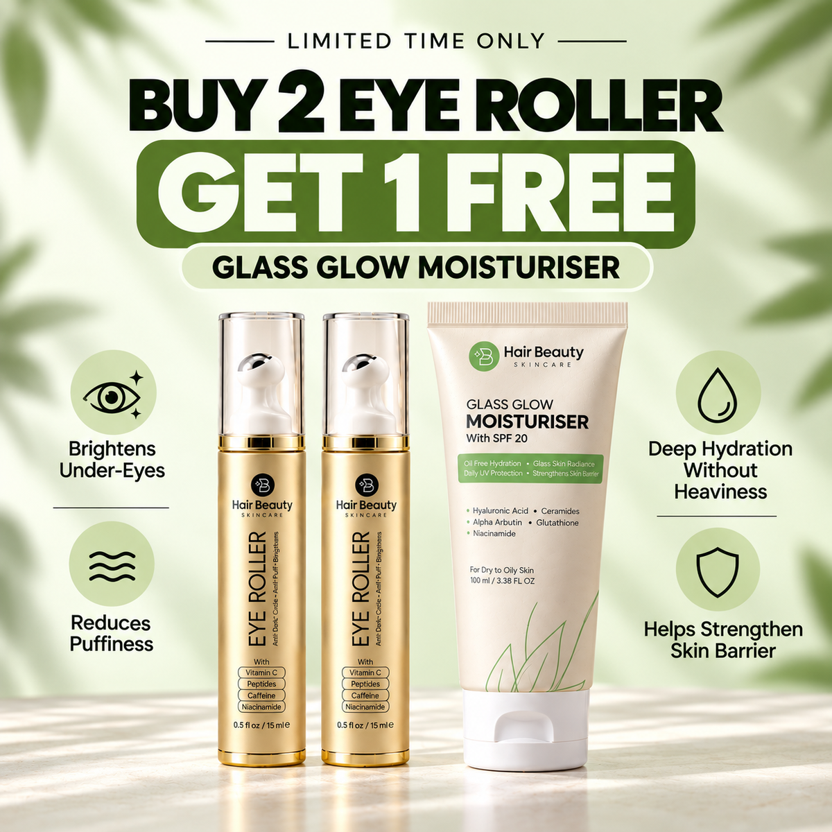Eye Roller | Eliminates Dark Circles & Puffy Eyes