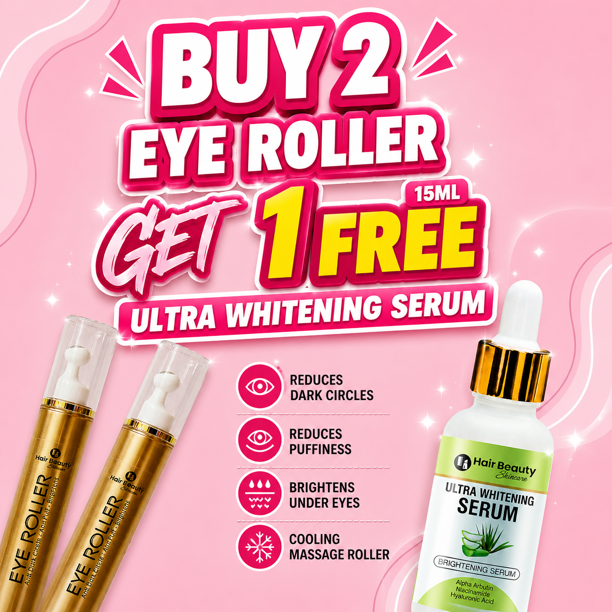 Eye Roller | Eliminates Dark Circles & Puffy Eyes