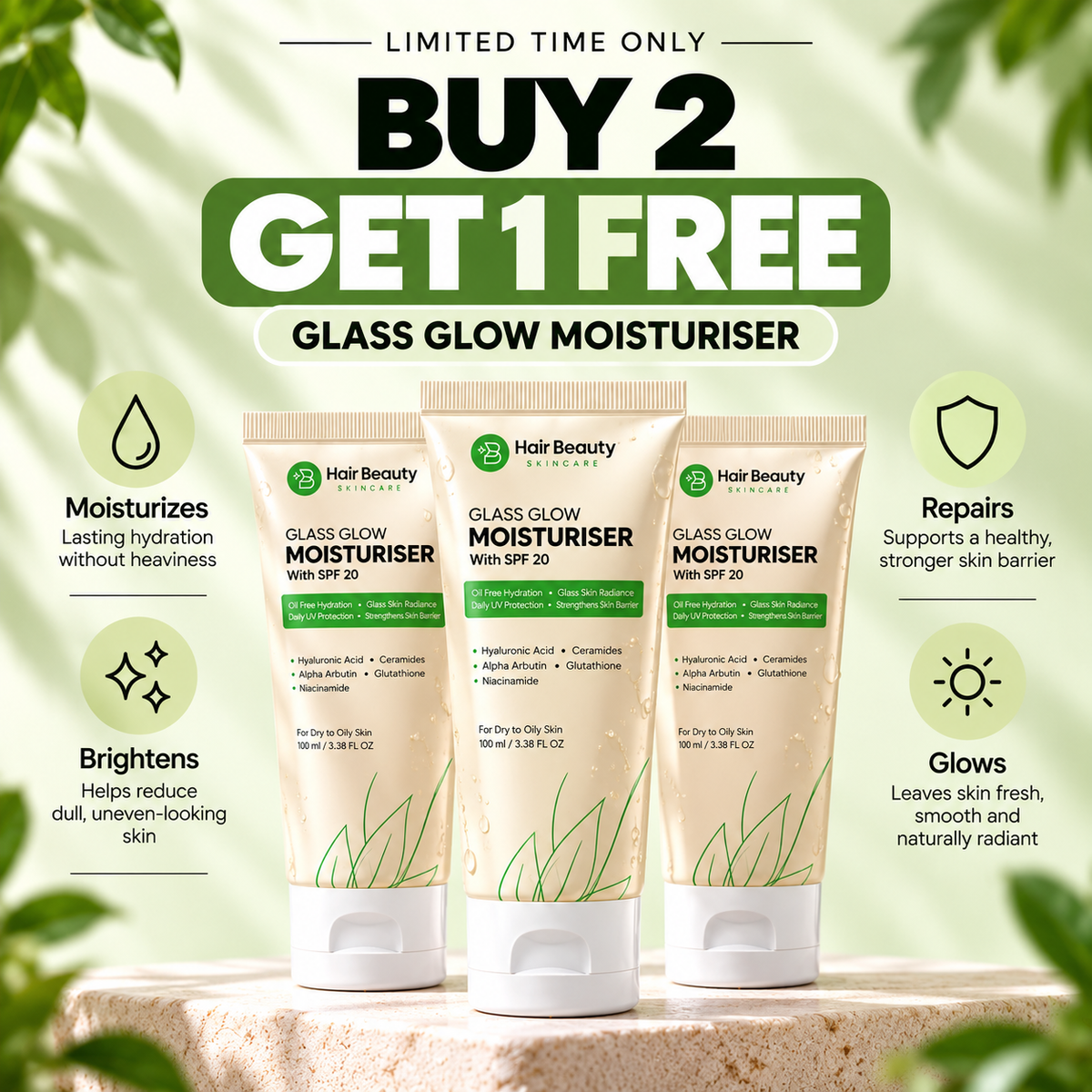 Glass Glow Moisturiser | Moisturize. Brighten. Glow.